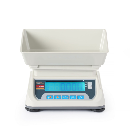 Waga kuchenna LCD z legalizacją, do 6 kg, 255x264x189 mm | TEM, Eco+