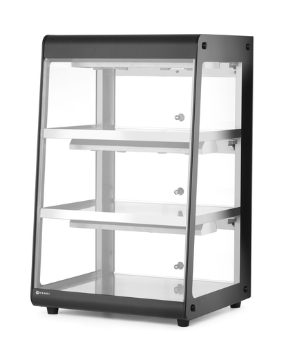 Witryna grzewcza nastawna, 0,5 kW, 472x447x775 mm, czarny | HENDI, 273760