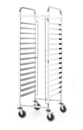 Wózek do transportu blach, 15 blach 600x400 mm, inox | HENDI, Kitchen Line