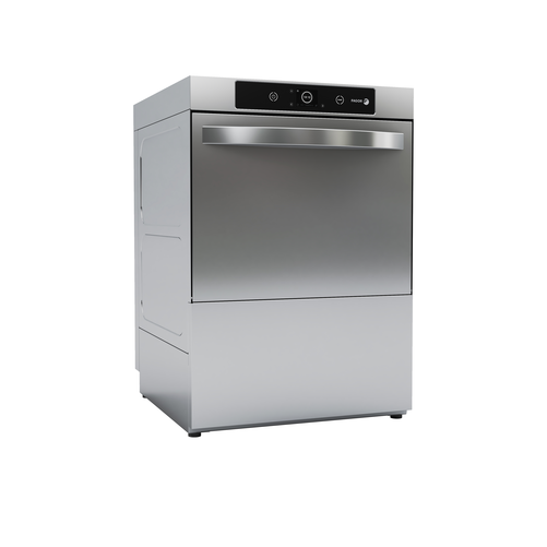 Zmywarka podblatowa z funkcją płukania zimną wodą, z pompą spustową i dozownikiem detergentu, kosz 500x500 mm, 576x605x835 mm, 3,48 kW | FAGOR, Concept Plus