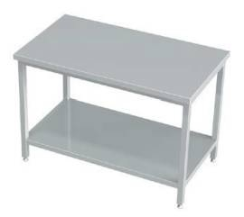 Stół centralny z półką 1000x800x850 mm | KOMAT, KST-008-100800