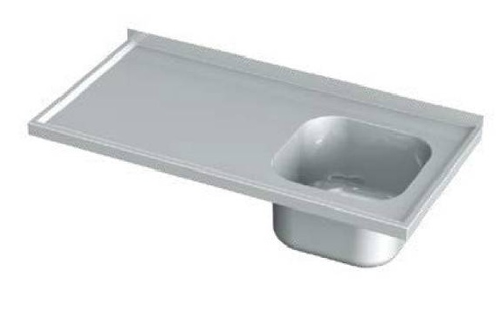 Blat ze zlewem 1200x600x40 mm | KOMAT, KST-135-120600
