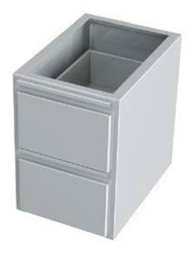 Blok szuflad podwieszany 420x490x600 mm | KOMAT, KST-054-420490