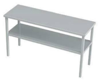 Nadstawka podwójna nad stół 900x300x700 mm | KOMAT, KNT-062-900300