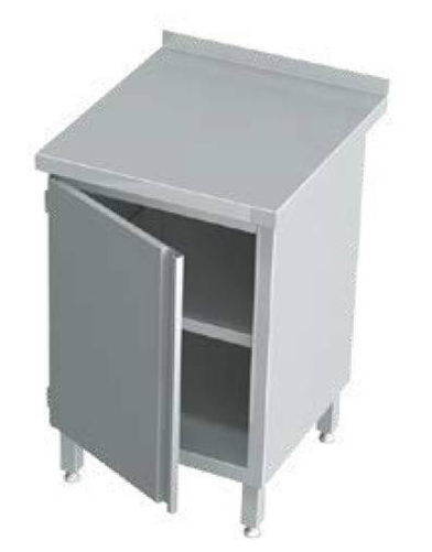 Stół przyścienny z szafką 600x700x850 mm | KOMAT, KST-031-600700
