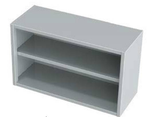 Szafka wisząca otwarta 600x300x600 mm | KOMAT, KGT-081-600300