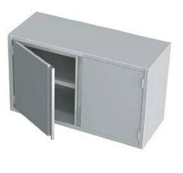 Szafka wisząca z drzwiami skrzydłowymi 500x300x600 mm | KOMAT, KGT-082-500300