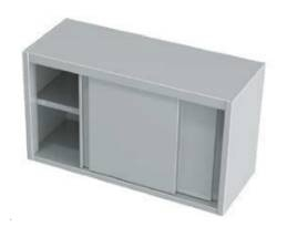 Szafka wisząca z drzwiami suwanymi 900x300x600 mm | KOMAT, KGT-083-900300