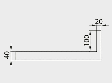 Rant tylko 100x20 mm | KOMAT, DP-28