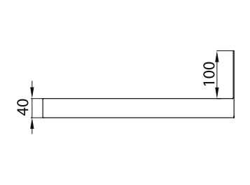 Rant tylny 100 mm | KOMAT, DP-27