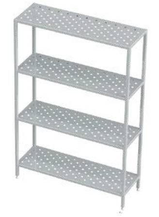 Regał perforowany 700x400x1800 mm | KOMAT, KRT-314-700400