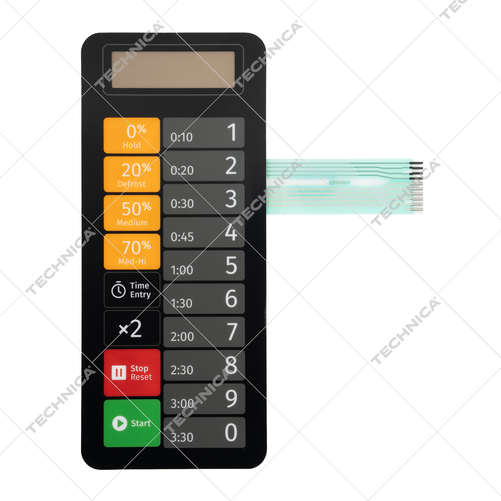 Membrana panelu sterowania do kuchenki mikrofalowej243234E | TECHNICA, 243234E/008