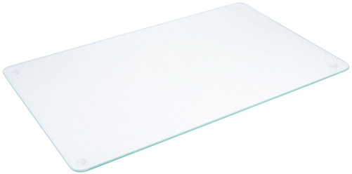 Deska do krojenia szklana, antypoślizgowa, żebrowana powierzchnia, szkło przemysłowe, odporna na zapachy i temperaturę, 500x300x10 mm | CONTACTO, 1504/500