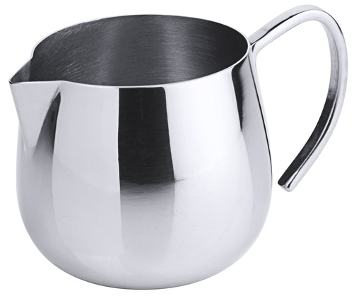 Mlecznik z uchwytem, stal nierdzewna 18/10, polerowany na lustro, pojemność 0,15 l, ø65x65 mm, inox | CONTACTO, 6894/150