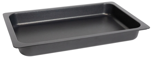 Patelnia GN 1/1 AluChef®, aluminium odlewane, indukcja, powłoka nieprzywierająca PTFE, 530x325x65 mm, czarna | CONTACTO, 6985/537