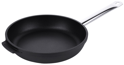Patelnia średnia VINDALOO, aluminium odlewane 6 mm, indukcja, powłoka nieprzywierająca PTFE, ø240x50 mm, czarna | CONTACTO, 5595/240