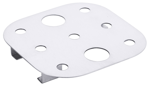 Ruszt ociekowy GN 1/6, stal nierdzewna 18/10, ciężki, 110x70x15 mm, inox | CONTACTO, 8116/176