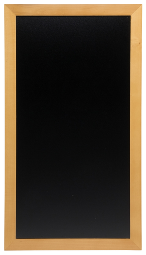Tablica menu, rama drewniana teak, tablica PVC czarna, do użytku zewnętrznego, 1000x560 mm, czarna | CONTACTO, 7683/100