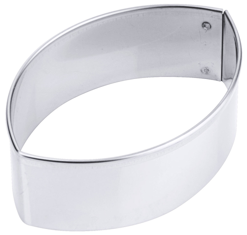 Wykrawacz do ciastek podłużny gładki, stal nierdzewna 18/10, precyzyjny, 50x33x30 mm, inox | CONTACTO, 4039/050