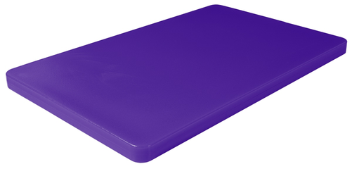 Deska do krojenia HACCP, z 6 stopkami antypoślizgowymi, higieniczna, tworzywo PE HD, 530x325x25 mm, fioletowa | CONTACTO, 1524/538
