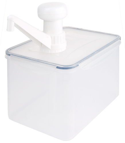 Dozownik do sosów z pompką, 0,39 l, 210x145x150 mm | CONTACTO, 1317/390