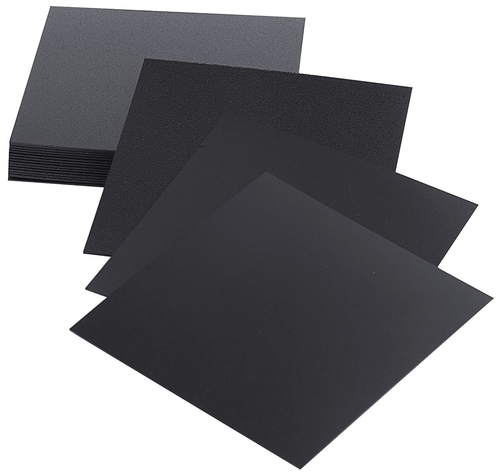 Karty do menu, polipropylen 0,8 mm, do markerów wodnych, 80x80 mm, czarne | CONTACTO, 7666/088