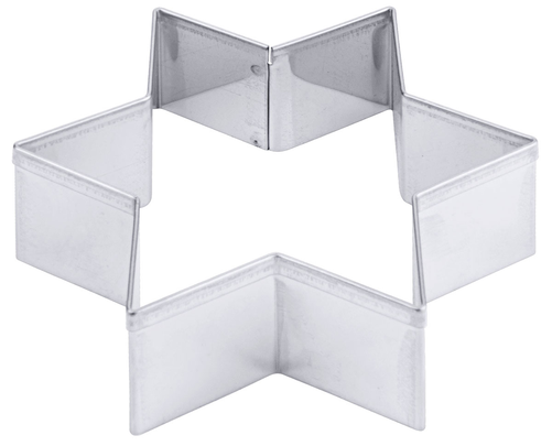 Wykrawacz do ciastek gwiazdka gładki, stal nierdzewna 18/10, precyzyjny, ø58x30 mm, inox | CONTACTO, 4038/052