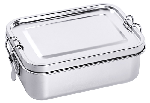 Lunchbox prostokątny WE*TURN®, stal nierdzewna 18/10, szczelna pokrywa z uszczelką silikonową, 170x125x60 mm, inox | CONTACTO, 4033/085