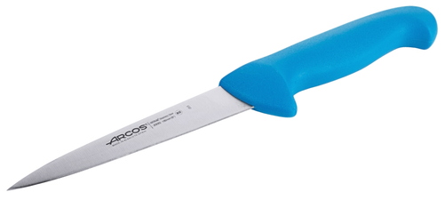 Nóż do filetowania HACCP, ostrze NITRUM®, ergonomiczny uchwyt, długość ostrza 150 mm, niebieski | CONTACTO, 2173/153
