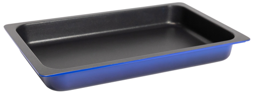 Patelnia GN 1/1 AluChef®, aluminium odlewane, indukcja, powłoka nieprzywierająca PTFE, 530x325x65 mm, niebieska | CONTACTO, 6985/533