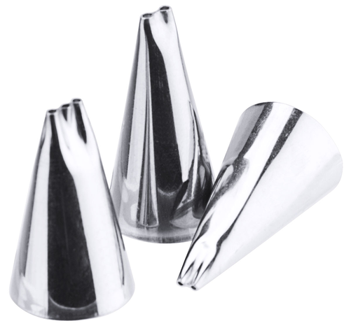 Tylka cukiernicza wielootworowa, 2 otwory o średnicy 2 mm każda, stal nierdzewna 18/10, 2x40 mm | CONTACTO, 791/202