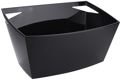 Wiadro do lodu, akryl, na ok. 7 butelek, 445x280x230 mm, czarne | CONTACTO, 6761/445