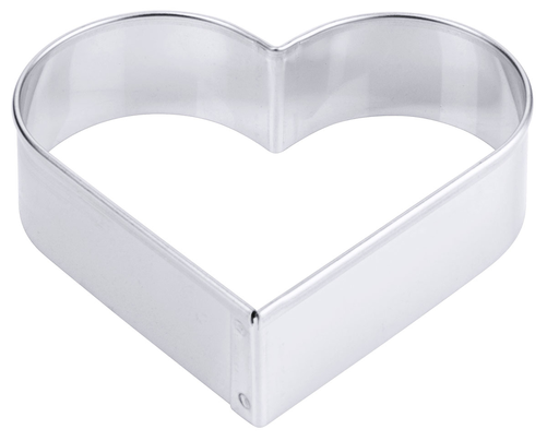 Wykrawacz do ciastek serce gładki, stal nierdzewna 18/10, precyzyjny, ø30x30 mm, inox | CONTACTO, 4034/030