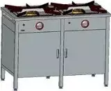 Kuchnia gazowa 2-palnikowa, 1150x600x850 mm z szafką, 1x5+1x7 kW | EGAZ, TG-212.IV