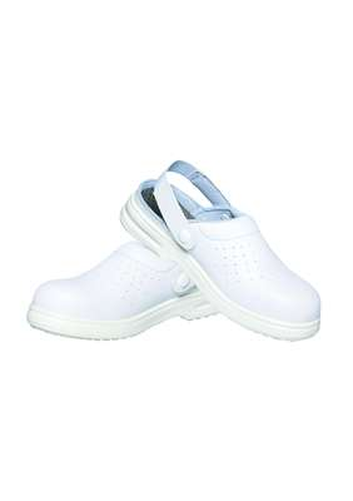 Obuwie ochronne z paskiem, unisex, rozmiar 35, białe | KARLOWSKY, Oxford