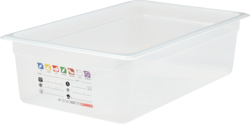 Pojemnik GN 1/1 150 mm z polipropylenu | CAMBRO, Safe Trak