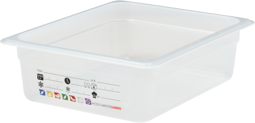 Pojemnik GN 1/2 100 mm z polipropylenu | CAMBRO, Safe Trak