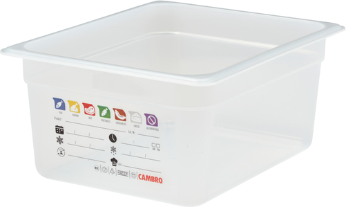 Pojemnik GN 1/2 150 mm z polipropylenu | CAMBRO, Safe Trak