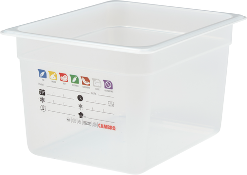 Pojemnik GN 1/2 200 mm z polipropylenu | CAMBRO, Safe Trak