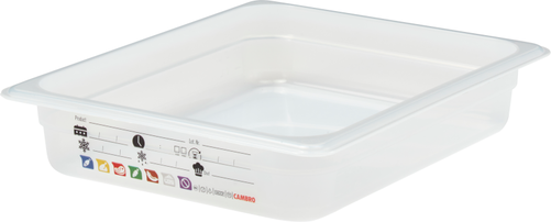 Pojemnik GN 1/2 65 mm z polipropylenu | CAMBRO, Safe Trak