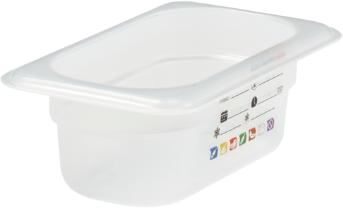 Pojemnik GN 1/9 65 mm z polipropylenu | CAMBRO, Safe Trak