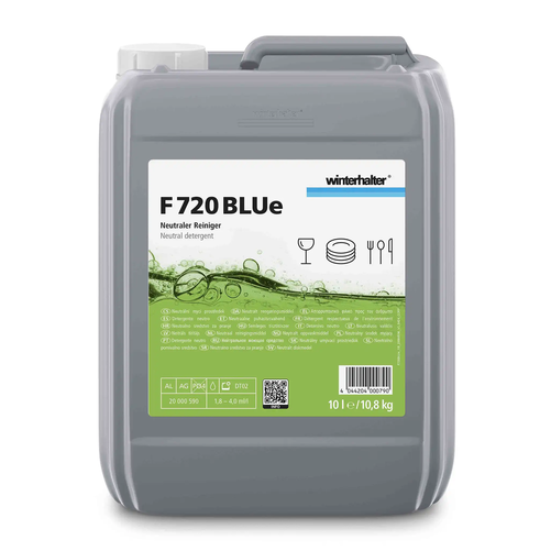 Neutralny płyn myjący łagodny dla materiałów 10 l | WINTERHALTER, F 720 BLUe
