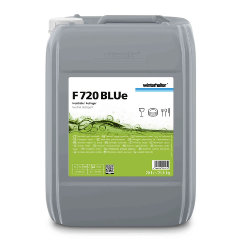 Neutralny płyn myjący łagodny dla materiałów 20 l | WINTERHALTER, F 720 BLUe