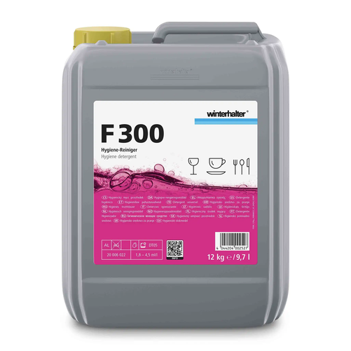 Płyn myjący bistro do zmywarek z aktywnym chlorem 12 kg | WINTERHALTER, F 300