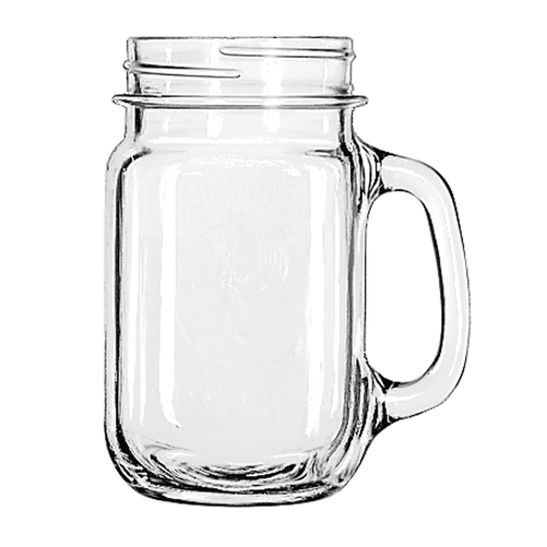 Słoik do napojów z uchwytem 0,488 l, 90x135 mm | LIBBEY, Drinking Jar