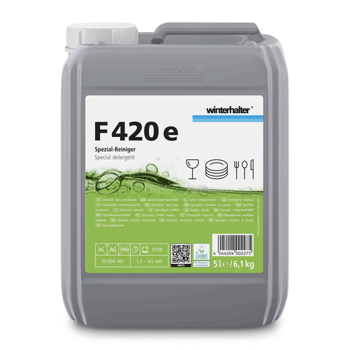 Specjalny płyn myjący bistro ekologiczne mycie 5 l | WINTERHALTER, F 420 e