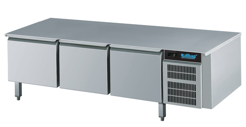 Stół chłodniczy, 3-drzwiowy, GN 1/1, własne chłodzenie, blat, 0,28 kW, 1800x685x581,5 mm | RILLING, Linia 700