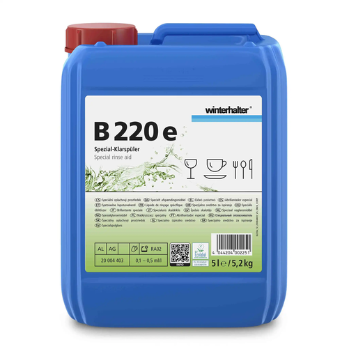 Uniwersalny płyn nabłyszczaczający ekologiczne płukanie 5 l | WINTERHALTER, B 220 e