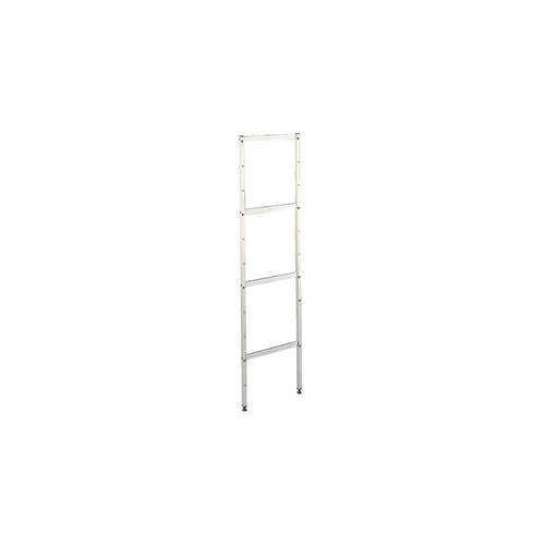 Podpora aluminiowa do regału modułowego, 4-poziomowa, 1750x400 mm | ASBER, P-44-G