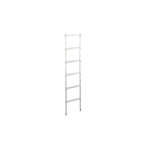 Podpora aluminiowa do regału modułowego, 6-poziomowa, 2000x400 mm | ASBER, PA-46-G